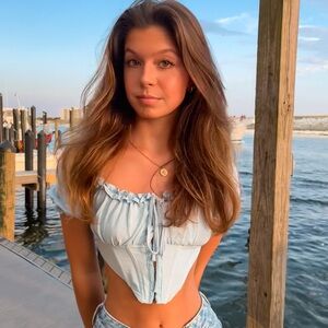 La Hearts Corset Top